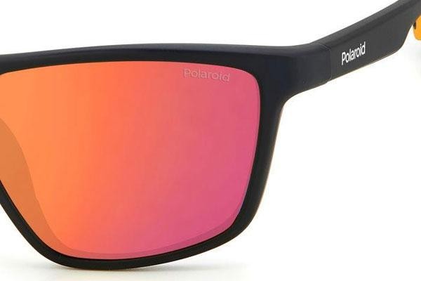 Okulary przeciwsłoneczne Polaroid PLD7040/S 71C/OZ Polarized Prostokątne Czarne