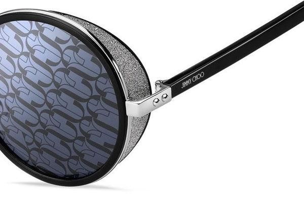 Okulary przeciwsłoneczne Jimmy Choo ANDIE/N/S BSC/MD Okrągłe Czarne