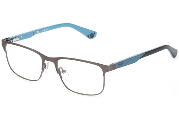 Okulary korekcyjne Police Quest Jr 2 VK571 0E56 Prostokątne Szare