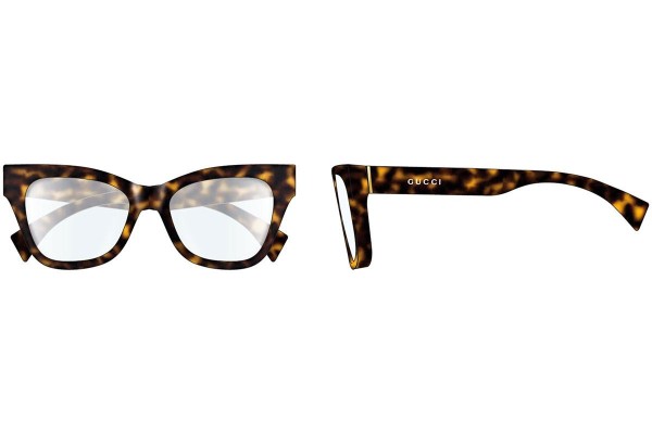 Okulary korekcyjne Gucci GG1133O 004 Kocie oczy Havana