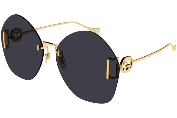 Okulary przeciwsłoneczne Gucci GG1203S 002 Oversize Złote