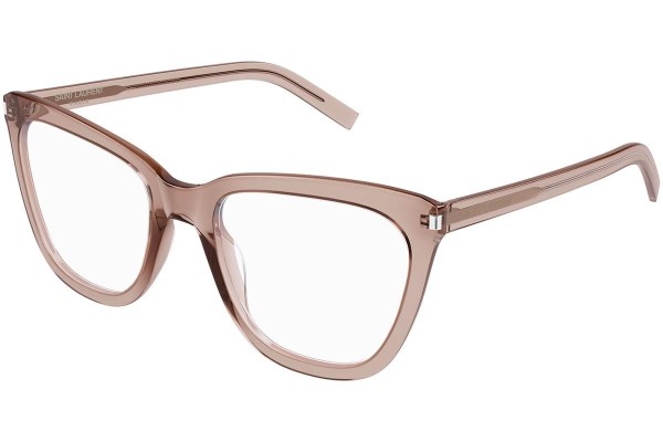 Okulary korekcyjne Saint Laurent SL548 SLIM OPT 003 Kocie oczy Brązowe