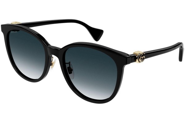 Okulary przeciwsłoneczne Gucci GG1180SK 001 Okrągłe Czarne