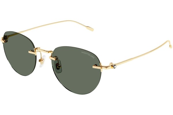 Okulary przeciwsłoneczne Mont Blanc MB0239S 002 Okrągłe Złote