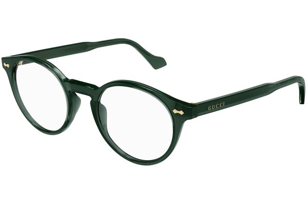 Okulary korekcyjne Gucci GG0738O 007 Okrągłe Zielone