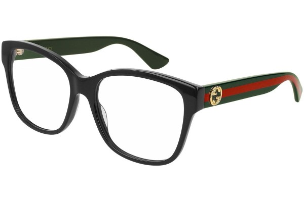 Okulary korekcyjne Gucci GG0038ON 011 Kwadratowe Czarne
