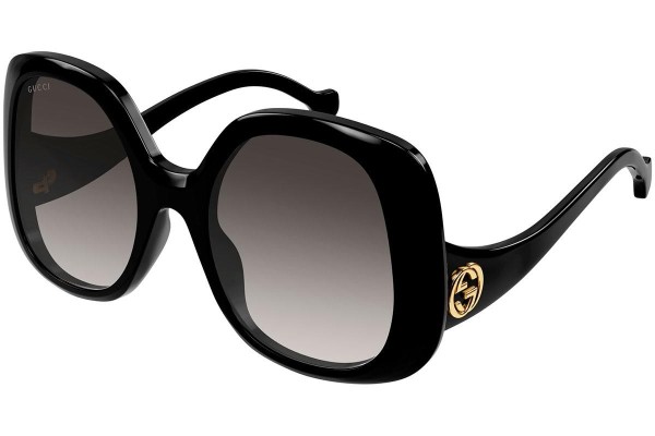 Okulary przeciwsłoneczne Gucci GG1235S 001 Oversize Czarne