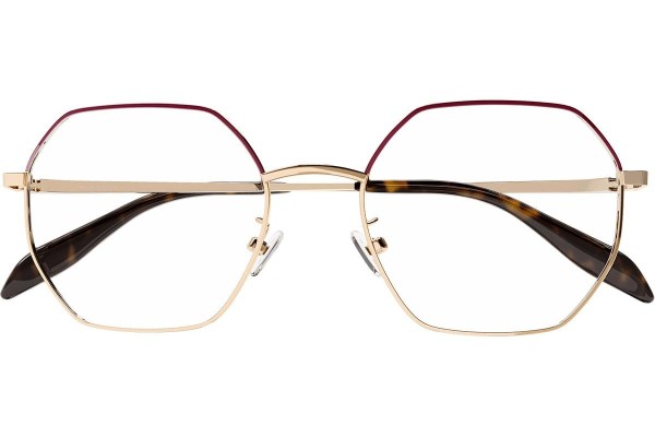 Okulary korekcyjne Alexander McQueen AM0338O 003 Kwadratowe Złote