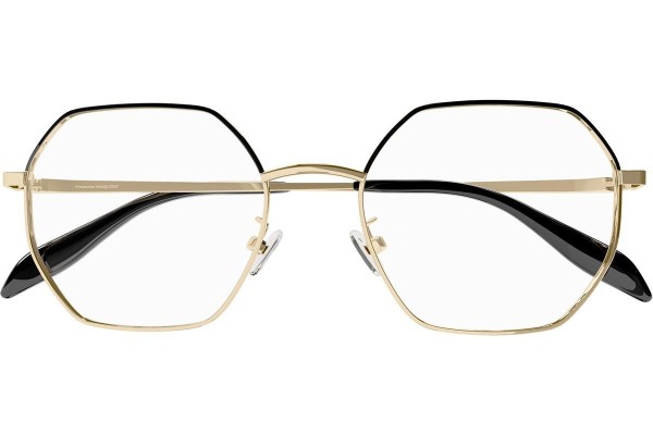 Okulary korekcyjne Alexander McQueen AM0338O 001 Kwadratowe Złote