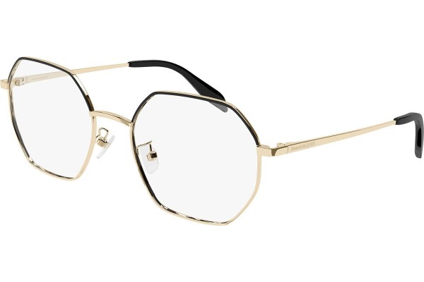Okulary korekcyjne Alexander McQueen AM0338O 001 Kwadratowe Złote