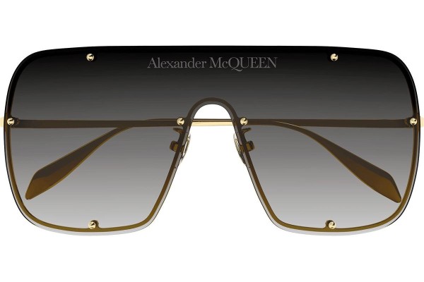 Okulary przeciwsłoneczne Alexander McQueen AM0362S 003 Oversize Złote