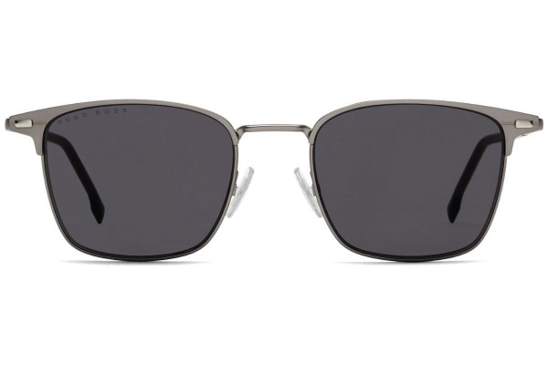 Okulary przeciwsłoneczne BOSS BOSS1122/S R81/IR Browline Srebrne