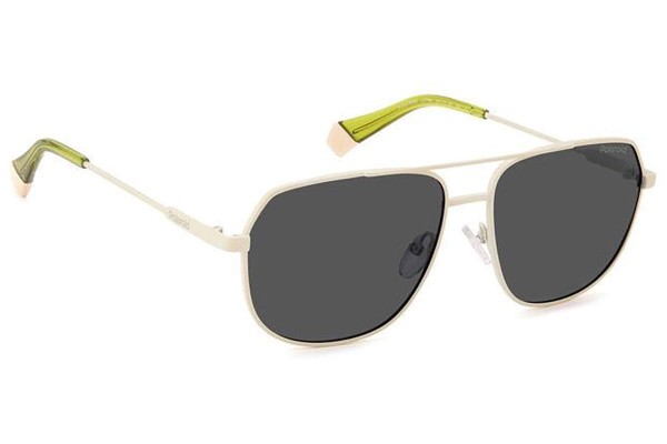 Okulary przeciwsłoneczne Polaroid PLD6195/S/X Z1P/M9 Polarized Pilotki (Aviator) Białe