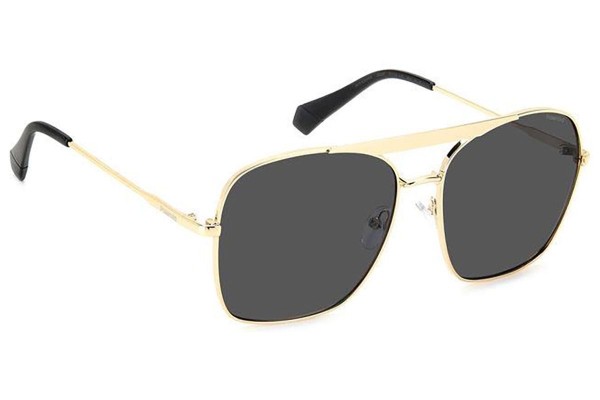 Okulary przeciwsłoneczne Polaroid PLD6201/S/X J5G/M9 Polarized Kwadratowe Złote