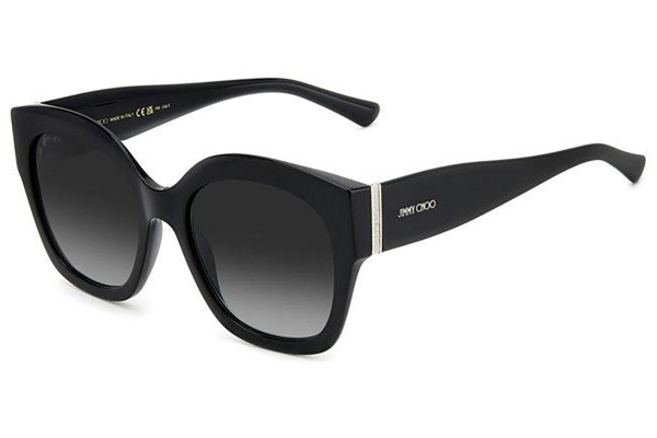 Okulary przeciwsłoneczne Jimmy Choo LEELA/S 807/9O Kwadratowe Czarne
