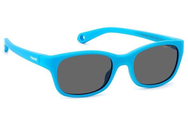 Слънчеви очила Polaroid Junior PLDK006/S MVU/M9 Polarized Правоъгълни Синя