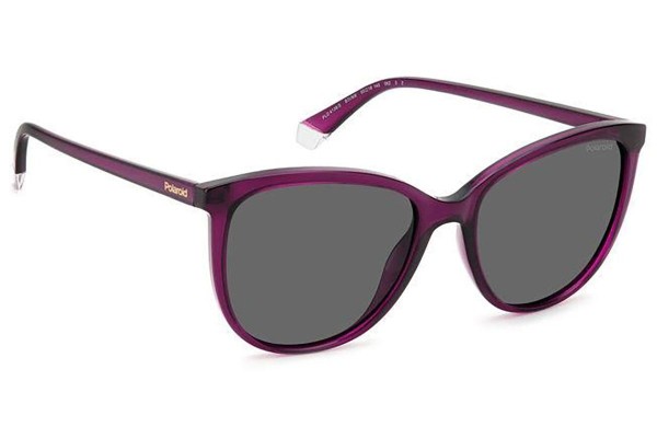 Okulary przeciwsłoneczne Polaroid PLD4138/S B3V/M9 Polarized Okrągłe Fioletowe