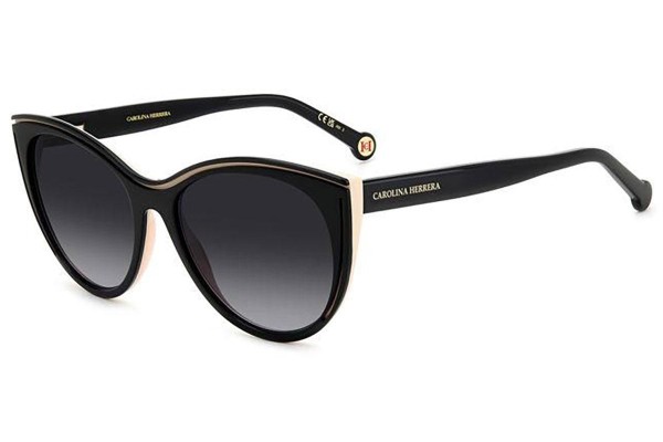 Ochelari de soare Carolina Herrera HER0142/S KDX/9O Rotunzi Negri