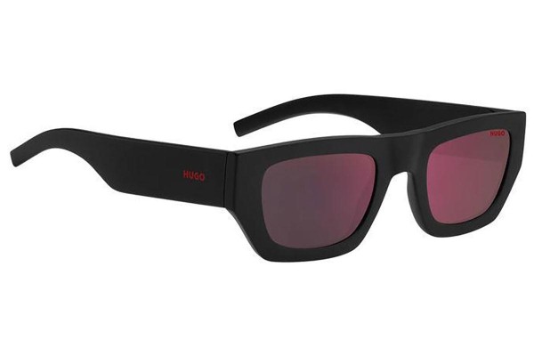 Okulary przeciwsłoneczne HUGO HG1252/S 807/AO Prostokątne Czarne