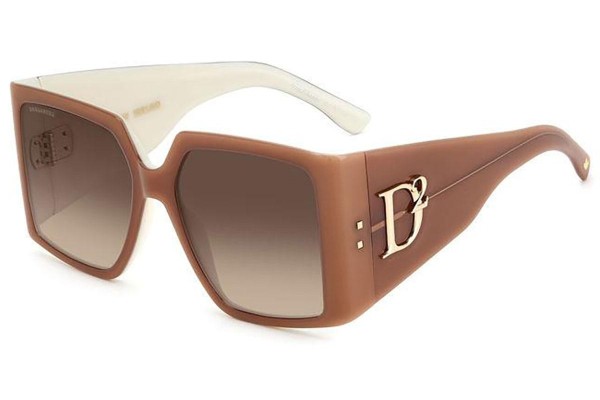 Okulary przeciwsłoneczne Dsquared2 D20096/S DLN/HA Kwadratowe Brązowe