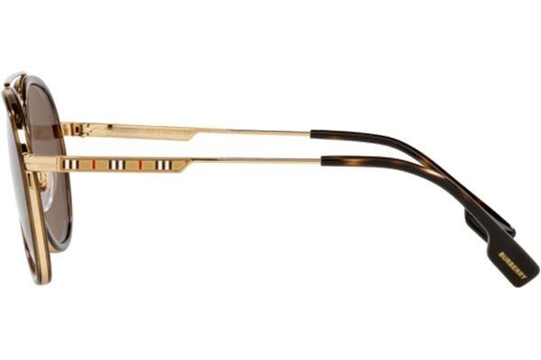 Okulary przeciwsłoneczne Burberry Oliver BE3125 101773 Pilotki (Aviator) Złote