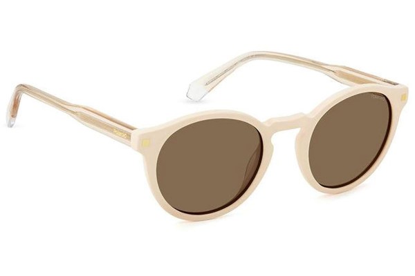 Okulary przeciwsłoneczne Polaroid PLD4150/S/X SZJ/SP Polarized Owalne Białe