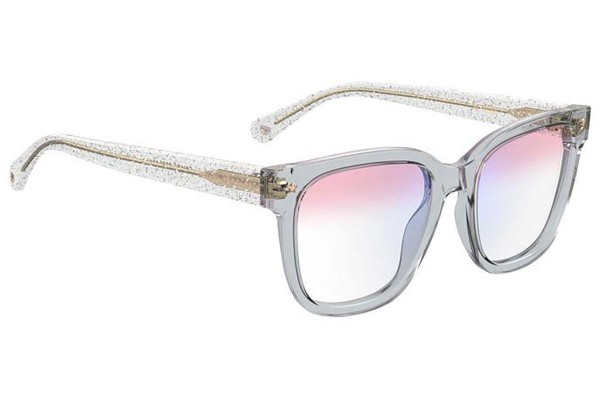 Okulary korekcyjne Chiara Ferragni CF7027/BB KB7/7M blue-light [non-prescription] Kwadratowe Szare