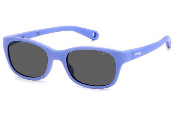 Слънчеви очила Polaroid Junior PLDK006/S 789/M9 Polarized Правоъгълни Виолетова