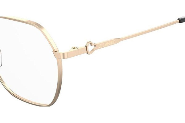 Okulary korekcyjne Love Moschino MOL614 000 Nieregularny Złote