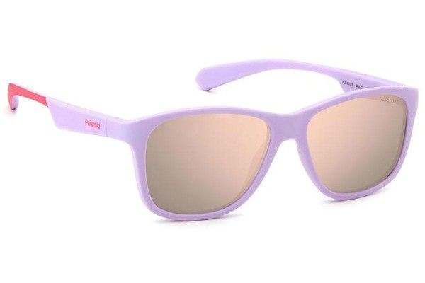 Ochelari de soare Polaroid Junior PLD8052/S QCK/JQ Polarized Pătrați Violeți