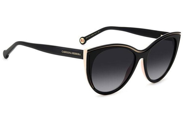 Ochelari de soare Carolina Herrera HER0142/S KDX/9O Rotunzi Negri