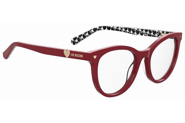 Okulary korekcyjne Love Moschino MOL592 LHF Okrągłe Czerwone