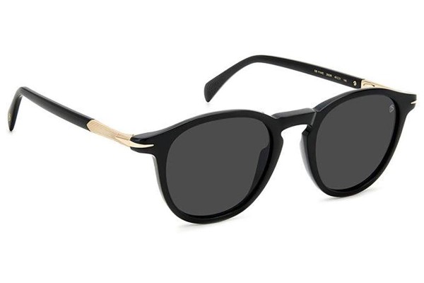 Okulary przeciwsłoneczne David Beckham DB1114/S 2M2/IR Okrągłe Czarne