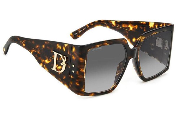 Okulary przeciwsłoneczne Dsquared2 D20096/S WR9/9O Kwadratowe Havana