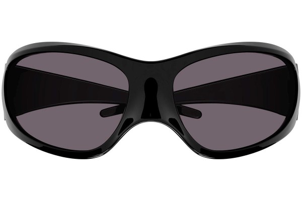 Okulary przeciwsłoneczne Balenciaga BB0252S 001 Nieregularny Czarne