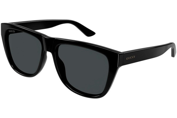 Okulary przeciwsłoneczne Gucci GG1345S 001 Kwadratowe Czarne