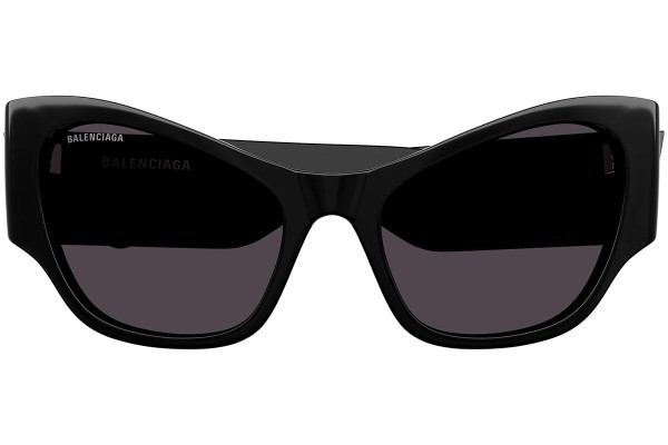 Okulary przeciwsłoneczne Balenciaga BB0259S 001 Kocie oczy Czarne