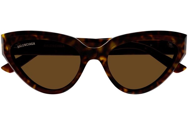 Okulary przeciwsłoneczne Balenciaga BB0270S 002 Kocie oczy Havana