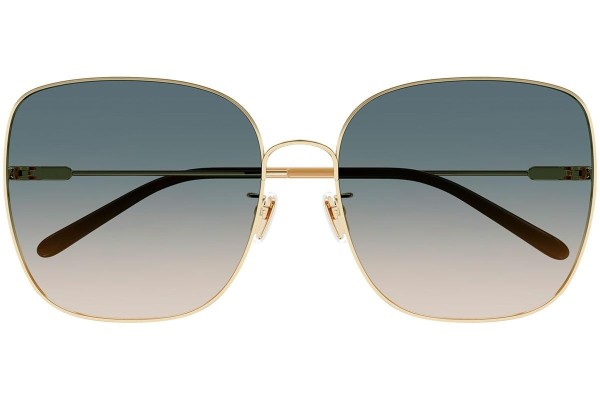 Okulary przeciwsłoneczne Chloe CH0170SA 002 Kwadratowe Złote