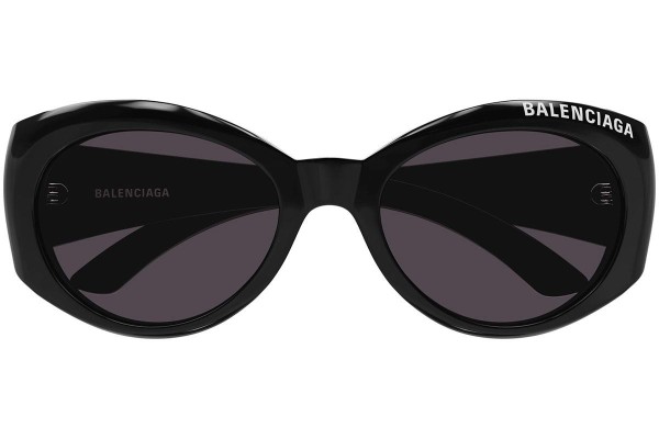 Okulary przeciwsłoneczne Balenciaga BB0267S 001 Okrągłe Czarne