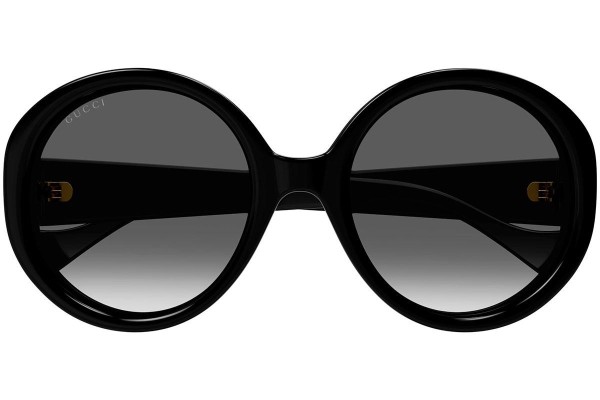 Okulary przeciwsłoneczne Gucci GG1256S 001 Okrągłe Czarne