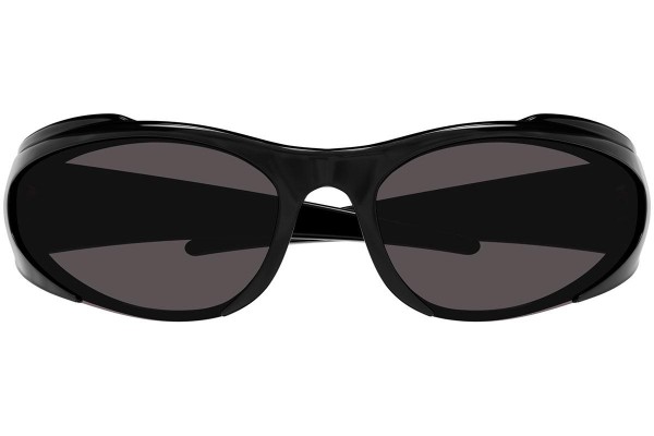 Okulary przeciwsłoneczne Balenciaga BB0253S 001 Nieregularny Czarne