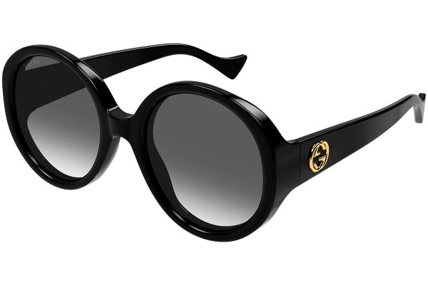 Okulary przeciwsłoneczne Gucci GG1256S 001 Okrągłe Czarne