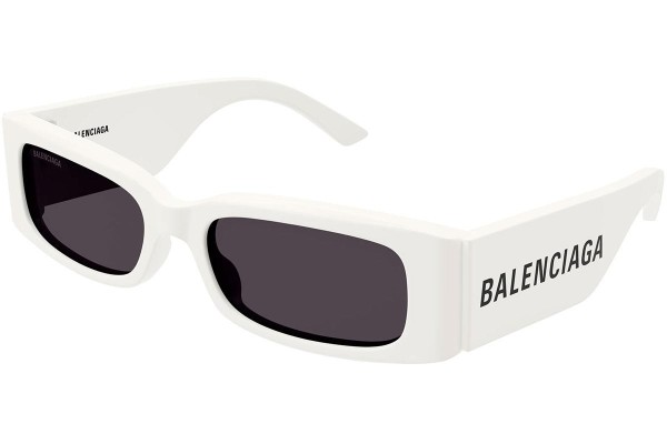 Okulary przeciwsłoneczne Balenciaga BB0260S 003 Prostokątne Białe