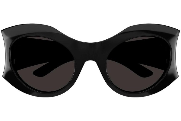 Okulary przeciwsłoneczne Balenciaga BB0256S 001 Okrągłe Czarne