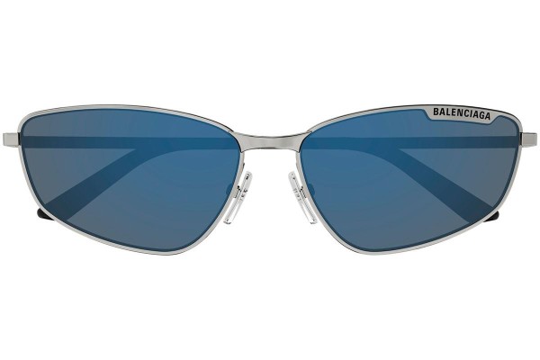 Okulary przeciwsłoneczne Balenciaga BB0277S 003 Nieregularny Srebrne