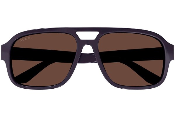 Okulary przeciwsłoneczne Gucci GG1342S 005 Pilotki (Aviator) Fioletowe