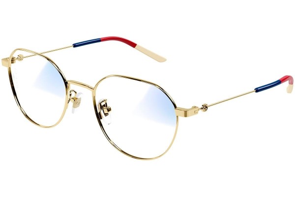 Okulary przeciwsłoneczne Gucci GG0684S 001 blue-light [non-prescription] Prostokątne Złote