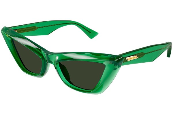 Okulary przeciwsłoneczne Bottega Veneta BV1101S 010 Kocie oczy Zielone