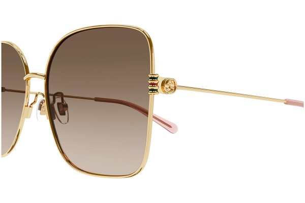 Okulary przeciwsłoneczne Gucci GG1282SA 003 Kwadratowe Złote
